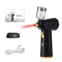 High-grade Portable Cordless Gold Black Haircut Airbrush Mini Facial Airbrush Gun Spray Facial Airbrush Nano