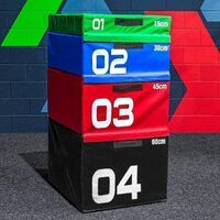 Gym Training Soft Foam Plyometric Box Jumping Plyo Box Comes in 4 Different Heights 15cm/30cm/45cm/60cm