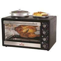 Electric baking oven with electric plate hot plate with oven 2 Plate