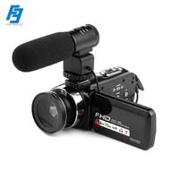 Video Camera HDV01 with Microphone Full HD 1080P 30FPS 24MP Video Camera 16X Digital Zoom Camera Webcam Video Recorder