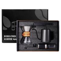 2022 Hot Sale V60 Outdoor Modern Manual Drip Travel Bag Gift Box Packaging Grinder Kettle Pour Coffee Maker Set