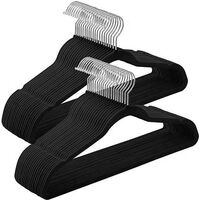 Wholesale black velvet suit hangers for sale without slip