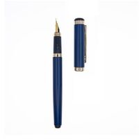 New Famous Brand Wenzhuo China Supplier Luxury Metallic Blue Ink Pen Fancy Fountain Pen