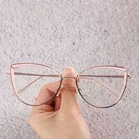 8217 cat's eye metal frame photochromic glasses optical frame glasses anti-blue light optical frame women's glasses frame wholesale