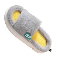 Plush Winter Slippers Thickened High Insole Waterproof Non-slip Indoor Cotton Slippers