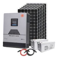 3000w 5000w all in one home 3kw hybrid solar power system commercial solar off grid system