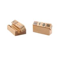 Wooden calendar flip square wooden creative decoration perpetual calendar building blocks handmade desk calendar