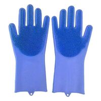 Magic Silicone Dishwashing Brush Silicone Dishwashing Gloves Dishwashing Sponge Rubber Scrub Gloves Kitchen Cleaning Tools Scrub