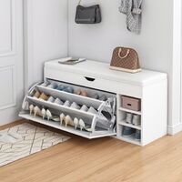 Hot Sale Home Furniture Modern Adjustable Wardrobe Cabinet Storage Shoe Cabinet With Soft Seat Cushion Shoe Storage Shoe Bench