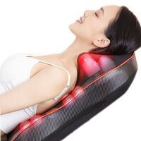 Home Machine Electric Vibrating Stirring Heating Massage Cushion Back Massage Cushion with Heating Function