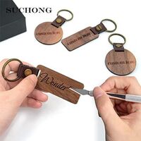 Custom Wood Rosewood Leather Sublimation Blank Wooden Key Chain Llaveros Madera Laser Engraved Key Chain