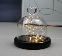 Wholesale LED clear glass dome wedding favors for home decoration