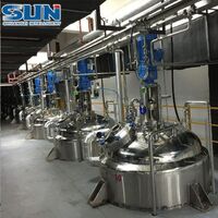 Fully automatic custom chemical stainless steel stirred tank reactor