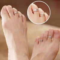 Wholesale hot sale 12 designs 1 size fits all women toe rings summer beach toe rings