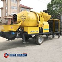 JZR500 diesel engine cement mixing pump mobile concrete mixer price