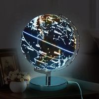 Light Constellation Globe LED Light Geography Interactive Education Explore World Map Light Constellation Globe