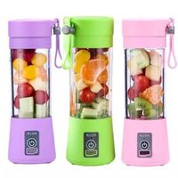 Amazon Electric Mini Ice Bottle Blender Home USB 6 Blades Juicer Cup Machine Portable Juice Blender Fruit Tool