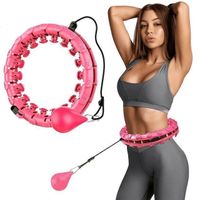 Waist Trainer Adjustable Hula Hoop Adult Weight Loss Belt Smart Counter 24 Sections Removable Workout Hula Hoop