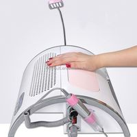 Amazon Best Selling Manicure 6 in 1 Nail Art Machine Desk LED Light Nail Art Drill Dust Collector