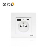 European Standard French Power Plug Wall Power Socket French Socket USB and Type C