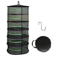 Black Mesh Hanging Drying Net Herb Drying Rack Mesh Plant Hanging Net Drying Net Green Zipper Herb Drying Rack