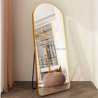 Full Length Rectangular Mirror Wall Mounted Bedroom Foyer Mirror Drilled