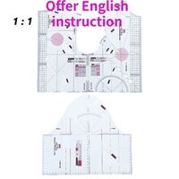 1:1 / 1:3 Clothing Design Ruler Cloth Design School Students Teaching Clothing Drawing Template Clothing Prototype Ruler 1684 (3 Pieces)