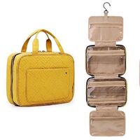 Wholesale Hook Cosmetic Bag Portable Waterproof Makeup Large Capacity Handbag Travel Foldable Wash Cosmetic Bag