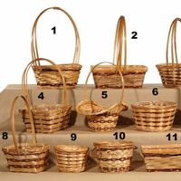 VITRAPRO Cheap Empty Wicker Fruit and Gift Baskets with Handles