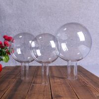 Creative plant flower bouquet packaging Christmas decoration DIY plastic transparent ball acrylic bubble wave ball