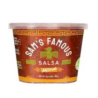 Be sure to buy Sam's famous Medium Salsa delicious