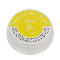 Portable Press Wipes Disposable Magic Push Cleaning Compressed Wipes