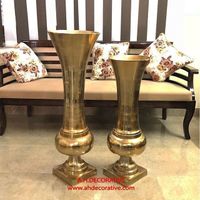 Gold metal vase