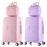 Cute Girl Special Design Colored Suitcase Set Cartoon Children Children's Suitcase