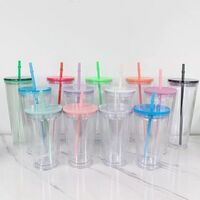 2023 New Inlaid Diamond Shine Plastic Cup Lids Cute Mouse Ears Cup Lids For Double Wall Plastic Cups
