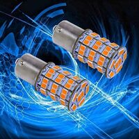 PA 1156 BAU15S Yellow Orange 55SMD 2835 5630 12V LED Turn Signal Spare Reversing Bulb