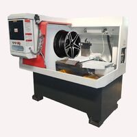 Car lathe rim aluminum alloy rim diamond cutting machine rim refurbishment CNC wheel straightening and repairing machine