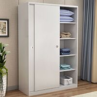 Bedroom Furniture Modern Sliding Door Wardrobe Wooden White Wardrobe Clothes Wardrobe