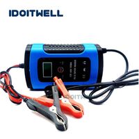 Shenzhen wholesale 6A 12V charger 12V lead-acid battery charger fast pulse repair car battery charger 12v with LCD display