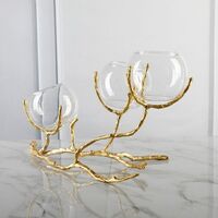 Table Wedding Centerpieces Chandelier Vases Fresh Flowers Glass and Crystal Vases Home Decor Copper Vases