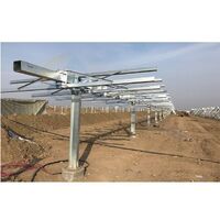 one axis solar tracker ground mount solar panel tracking systems