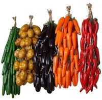 Wholesale Fake Fruits And Vegetables Wedding Party Garden Farm Wall Hanging Fake Vegetables