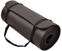 Multipurpose 10mm Extra Thick High Density Tear Resistant Exercise Yoga Mat with Straps