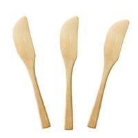 High Quality Bamboo Fiber Kids Fork Knife Bamboo Cutlery Dessert Reusable Butter Knife