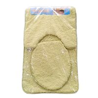 Super Soft Bathroom Microfiber Bath Mats Set of 3 Rug Toilet Floor Non-Slip Mats