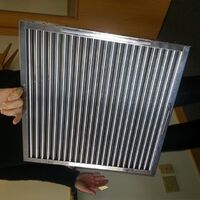 Hood baffle grease filter for kitchen range hood