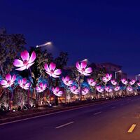 New Fashion Flower Outdoor Decoration LED Lighting Low Voltage Landscape Street Light