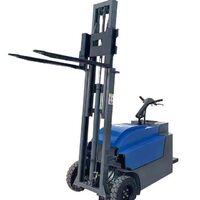 Small Electric Forklift Pallet Stacker Standing Electric Stacker Station Vertical Full Pallet Stacker Forklift