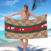 2022 new luxury designer fashion brand designer beach towel with logo custom printing