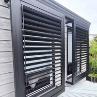 TOMA doors and windows industry aluminum alloy swing louver fixed louver outside louver